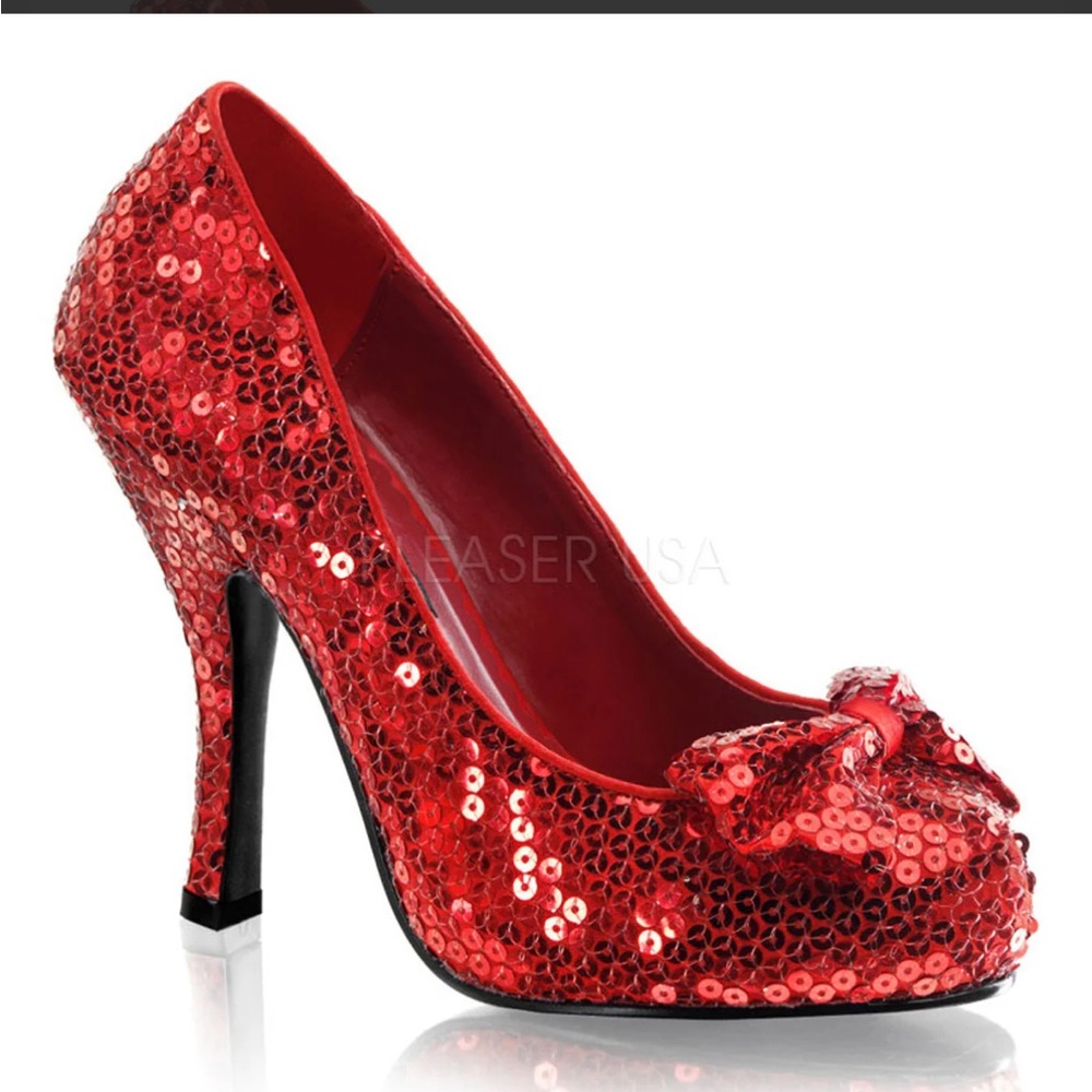 Funtasma Glittering Red Sequin Heels